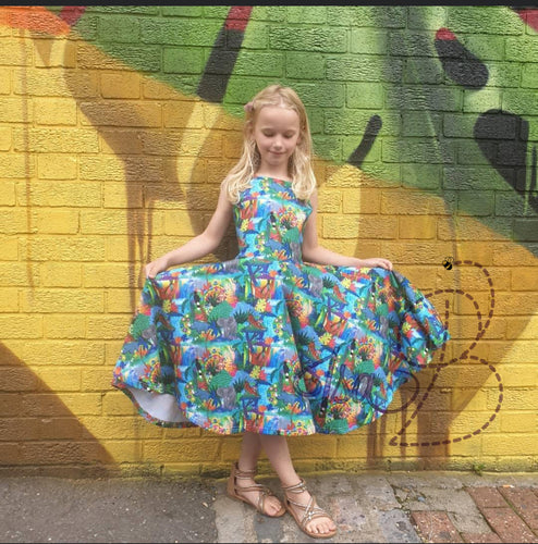 Grow with me summer twirly dress